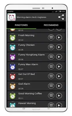 Morning Alarm Clock Ringtones android App screenshot 1