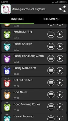 Morning Alarm Clock Ringtones android App screenshot 5